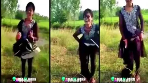 Bihari गाँव की Girl आउटडोर में स्तन दिखाती है
