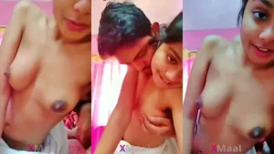 Desi GF BF லிக்கிங் Tits MMS