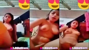 Desi அழகான Horny பெண் விரலுடன் MMS
