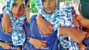 Watch Hijabi GF Boobs Licking Her BF Viral MMS Video