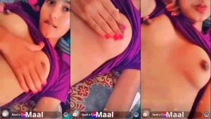 Watch Hindi Cute Girl Showing Boobs MMS Video