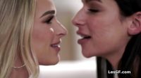 Scissoring foursome with big tits girlfriends